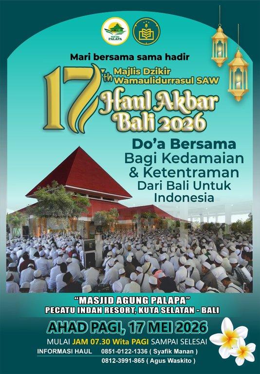 Bali - Majlis Dzikir Maulidurrasul SAW & Haul Akbar Bali 2026